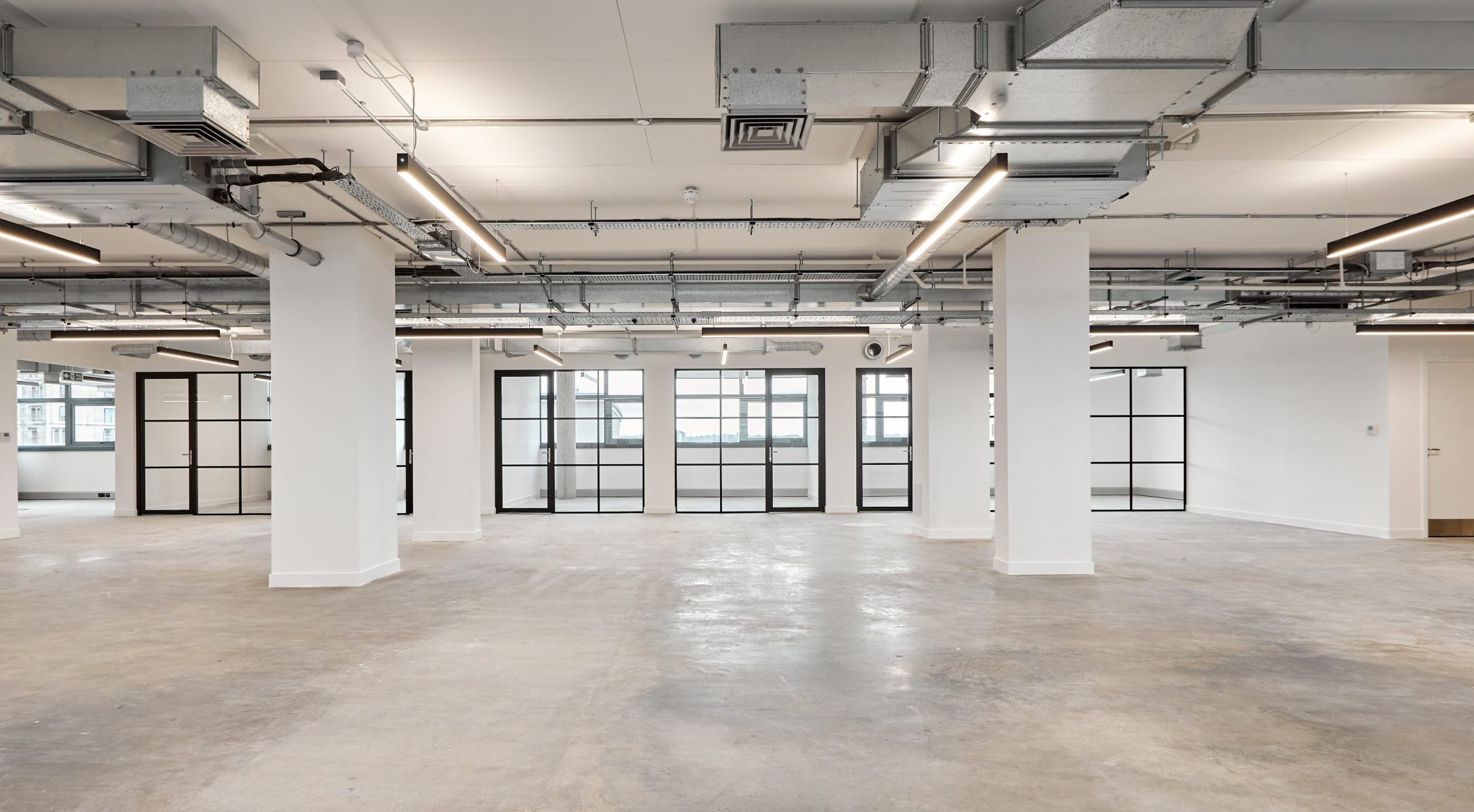 Warehouse style open spaces